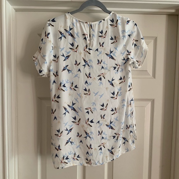 DR2 blouse with bird print - Picture 5 of 5